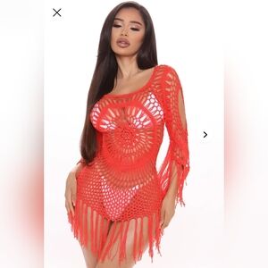 🆕️FN 🌊Vibes Crochet Long Sleeved Coverup